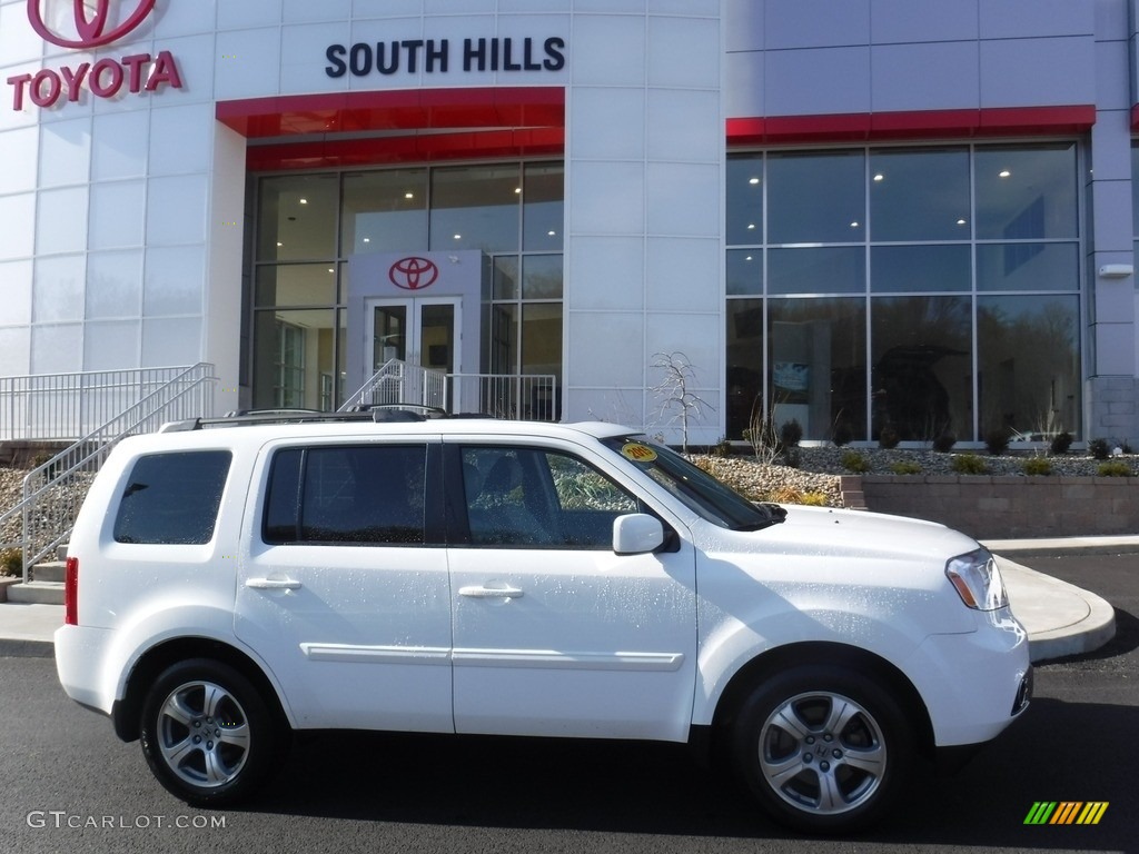 2015 Pilot EX-L 4WD - Taffeta White / Gray photo #2