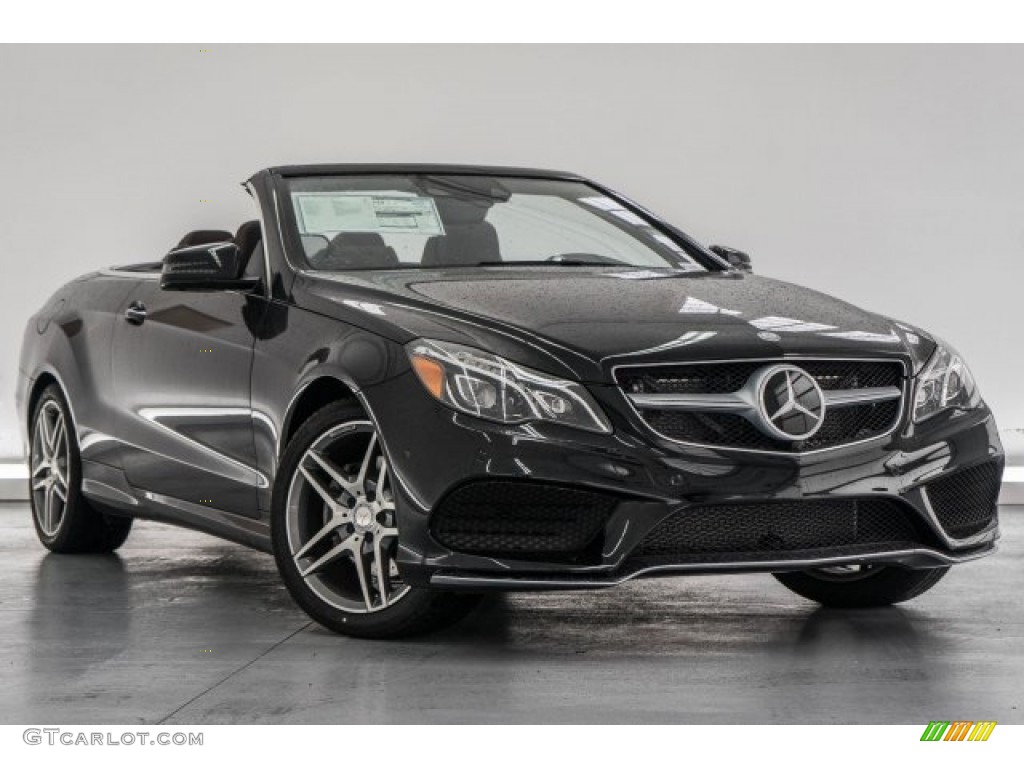 Black 2017 Mercedes-Benz E 400 Cabriolet Exterior Photo #118316702