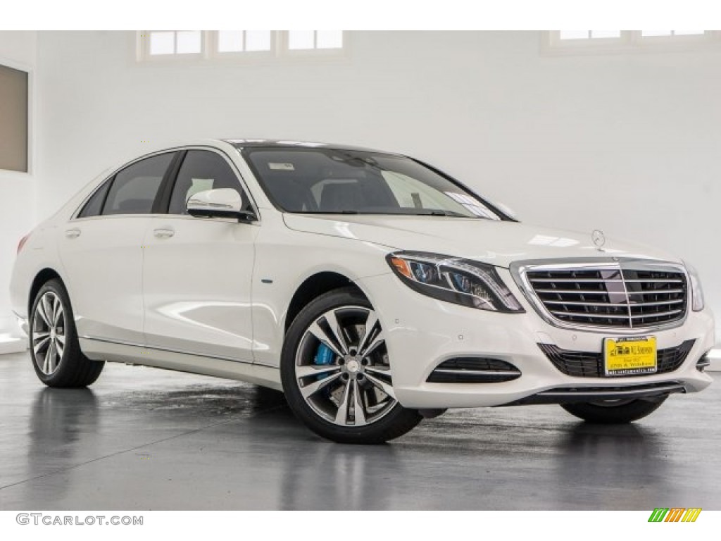 designo Diamond White Metallic 2017 Mercedes-Benz S 550e Plug-In Hybrid Exterior Photo #118316759