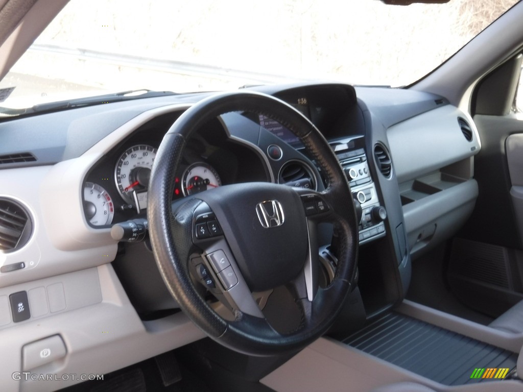 2015 Pilot EX-L 4WD - Taffeta White / Gray photo #13