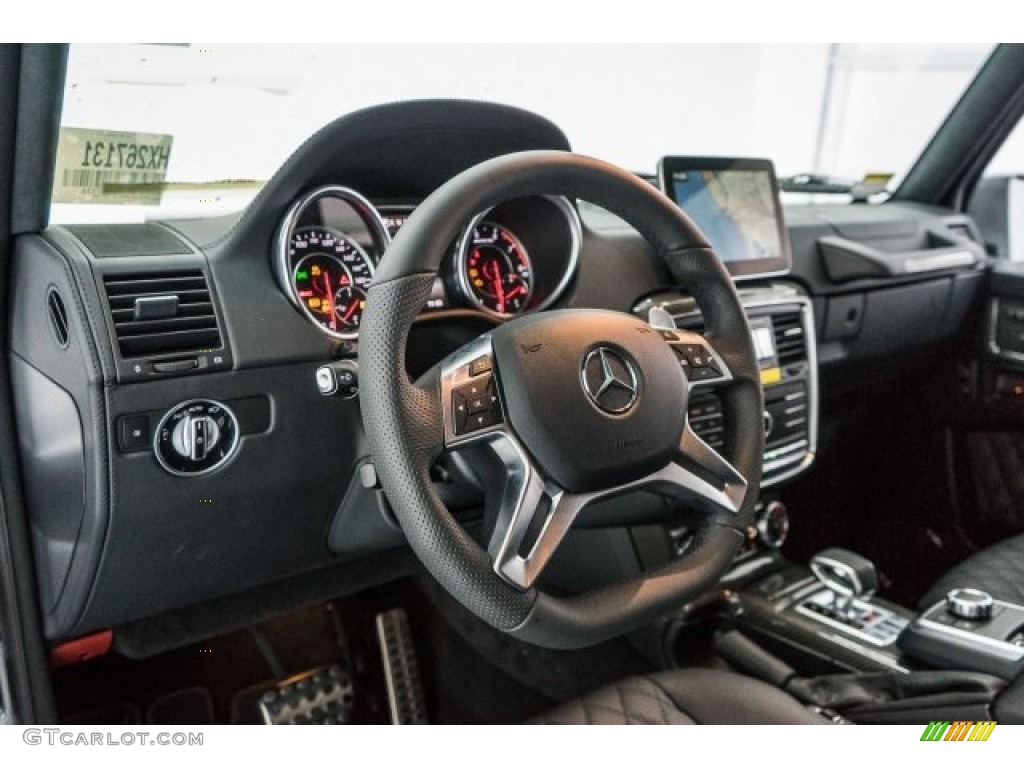 2017 Mercedes-Benz G 63 AMG designo Black Steering Wheel Photo #118318613