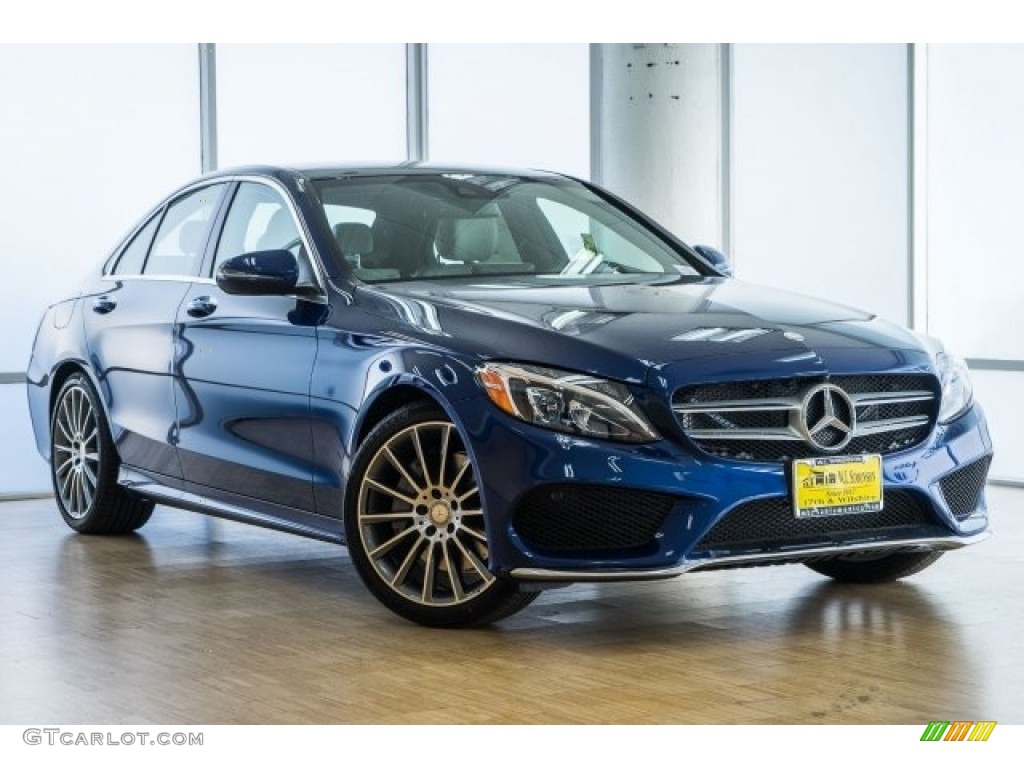 2017 C 300 Sedan - Brilliant Blue Metallic / Crystal Grey/Black photo #12