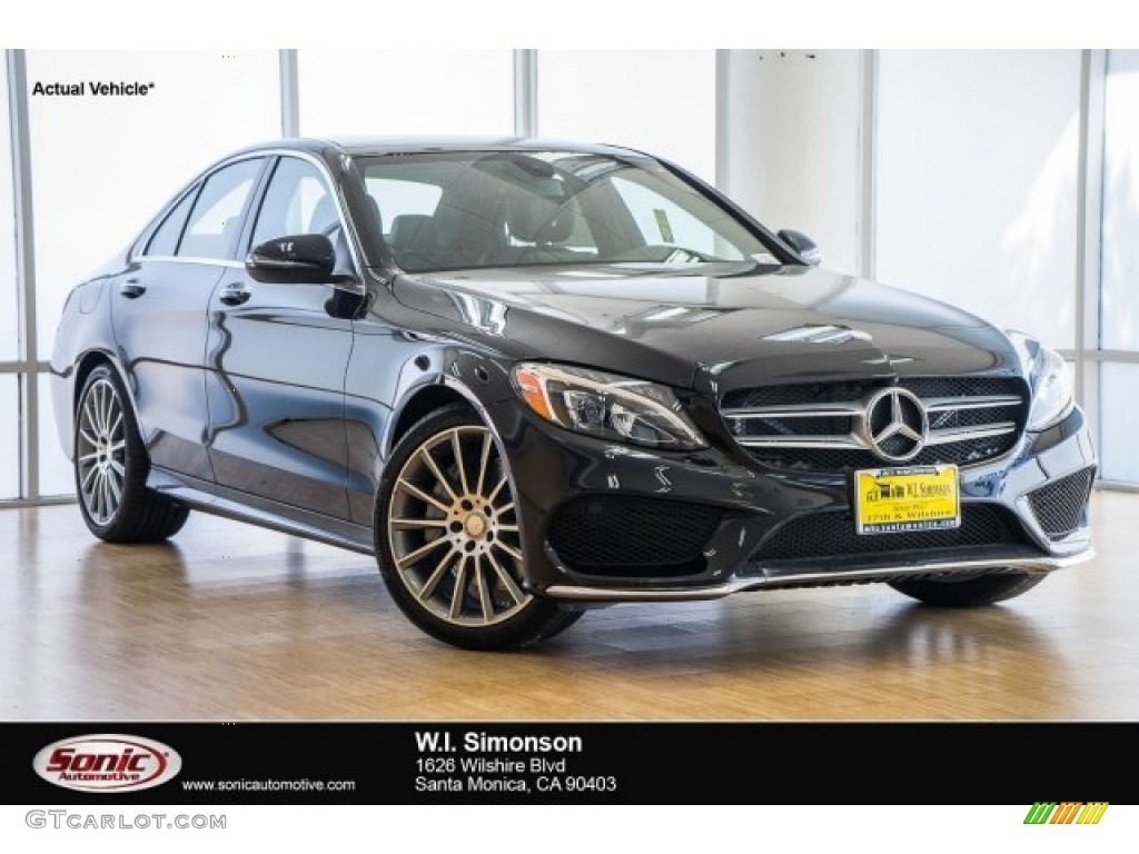 2017 C 300 Sedan - Black / Black photo #1