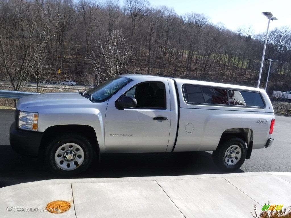 2011 Silverado 1500 Regular Cab 4x4 - Sheer Silver Metallic / Dark Titanium photo #6