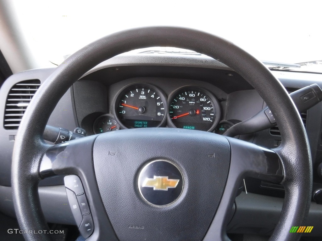 2011 Silverado 1500 Regular Cab 4x4 - Sheer Silver Metallic / Dark Titanium photo #17