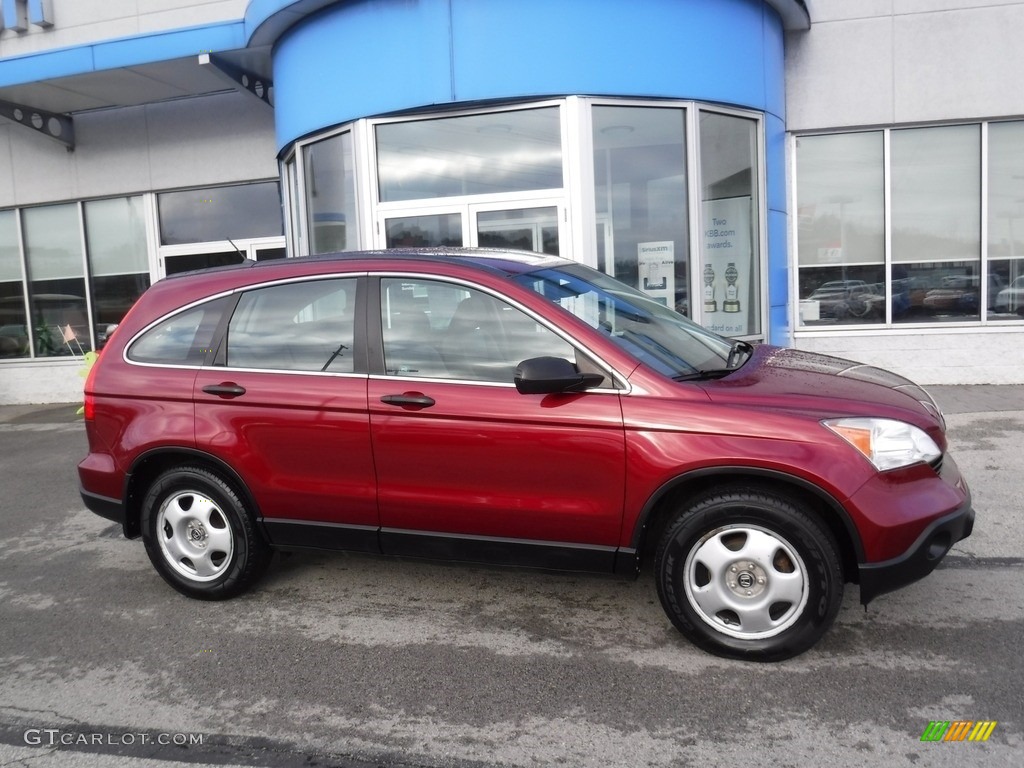 2009 CR-V LX 4WD - Tango Red Pearl / Gray photo #2