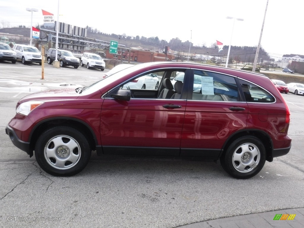 2009 CR-V LX 4WD - Tango Red Pearl / Gray photo #6