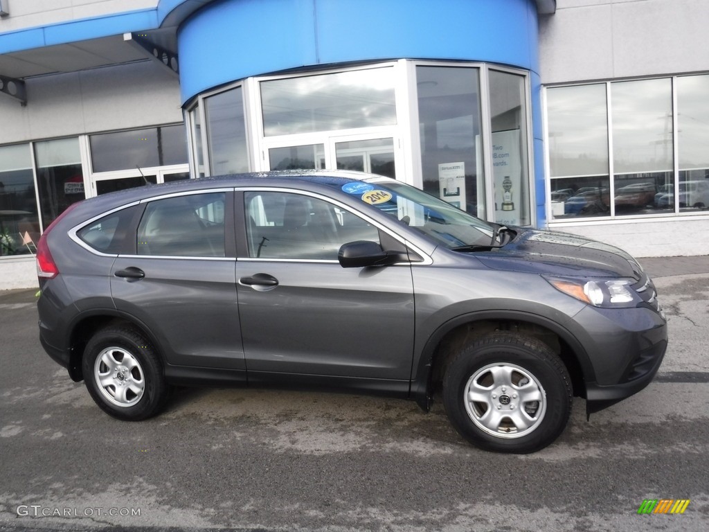 2014 CR-V LX AWD - Polished Metal Metallic / Gray photo #2