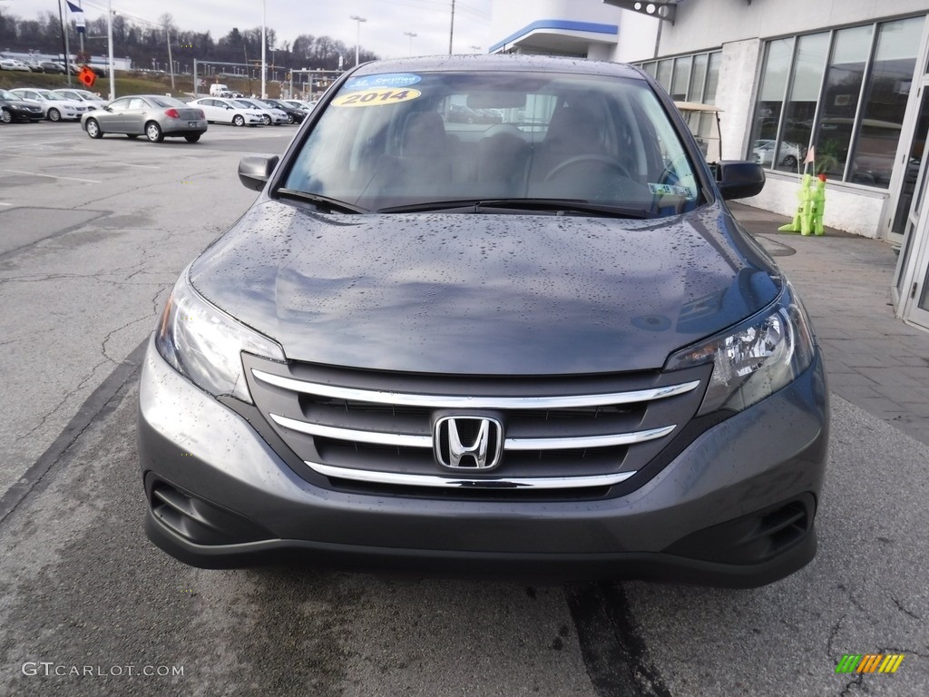 2014 CR-V LX AWD - Polished Metal Metallic / Gray photo #4