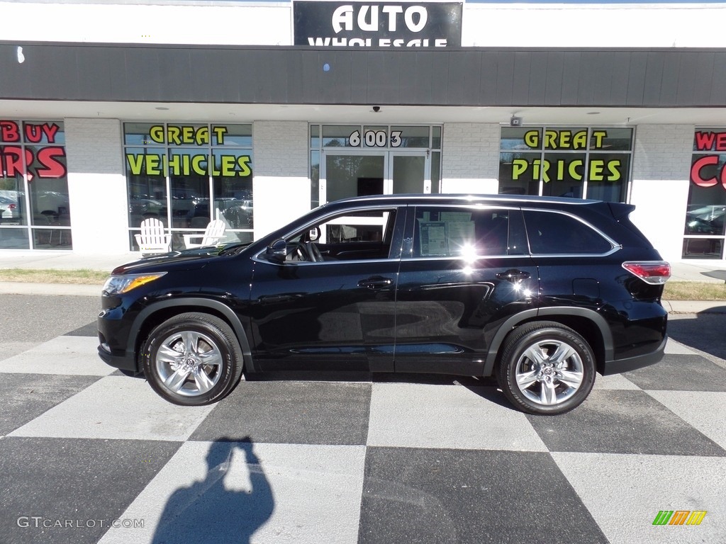 2016 Highlander Limited - Midnight Black Metallic / Ash photo #1