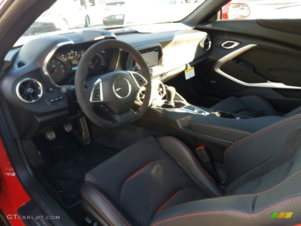 Jet Black Interior 2017 Chevrolet Camaro ZL1 Coupe Photo #118322642