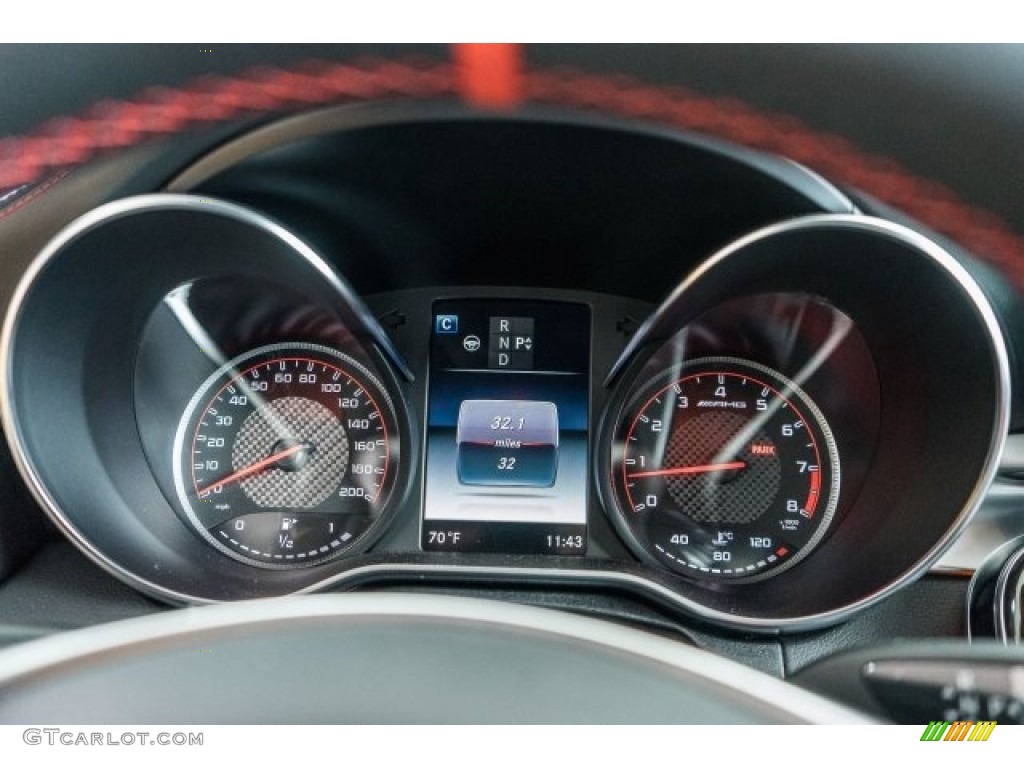 2017 Mercedes-Benz C 63 S AMG Sedan Gauges Photo #118322741