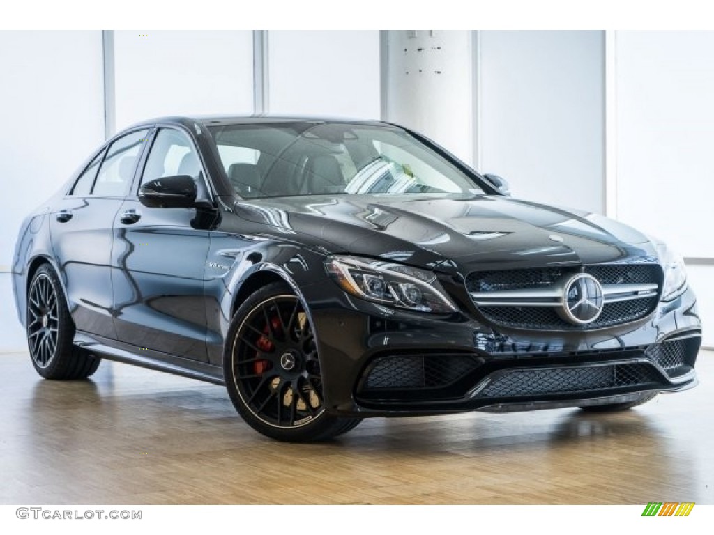 Obsidian Black Metallic 2017 Mercedes-Benz C 63 S AMG Sedan Exterior Photo #118322843
