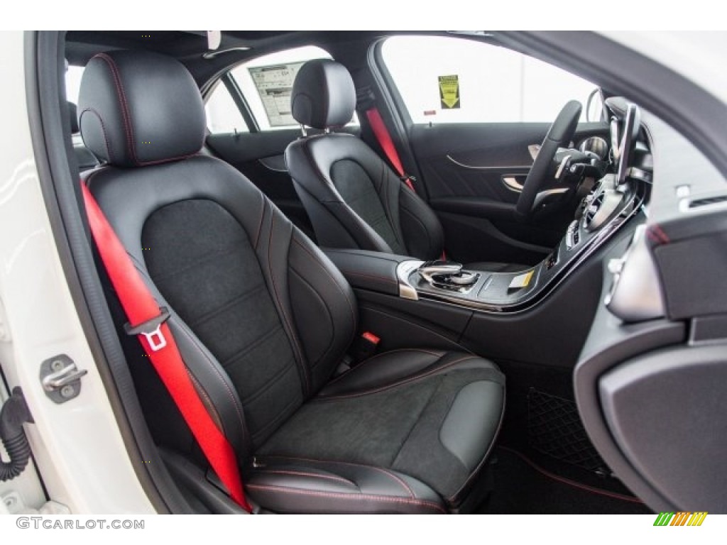 AMG Black/DINAMICA Interior 2017 Mercedes-Benz C 43 AMG 4Matic Sedan Photo #118322881