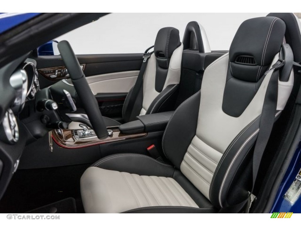 Platinum White/Black Interior 2017 Mercedes-Benz SLC 300 Roadster Photo #118323440