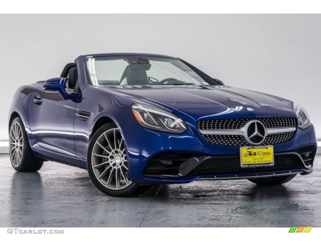 Brilliant Blue Metallic 2017 Mercedes-Benz SLC 300 Roadster Exterior Photo #118323635