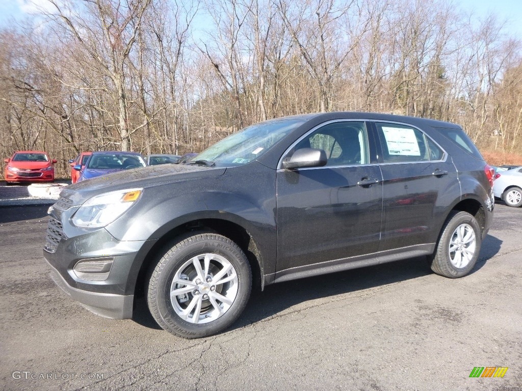 2017 Equinox LS AWD - Nightfall Gray Metallic / Jet Black photo #1