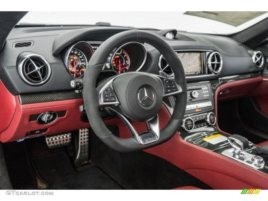 2017 Mercedes-Benz SL 63 AMG Roadster Bengal Red/Black Dashboard Photo #118323968