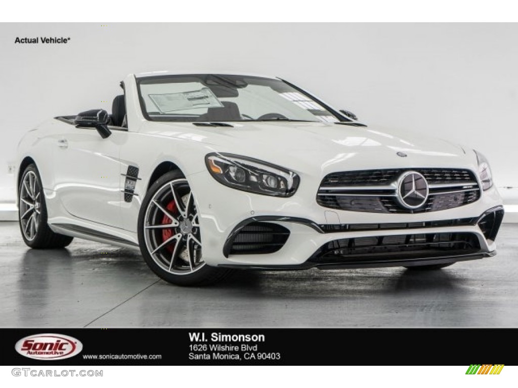 2017 SL 63 AMG Roadster - Polar White / Black photo #1