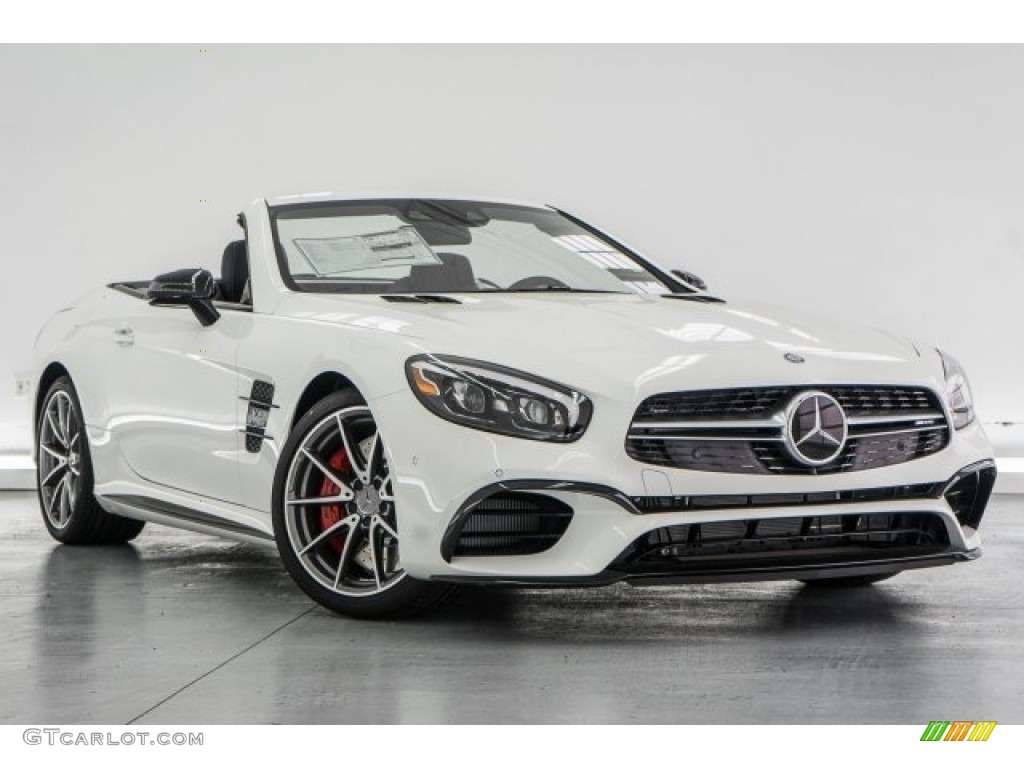 Polar White 2017 Mercedes-Benz SL 63 AMG Roadster Exterior Photo #118324328