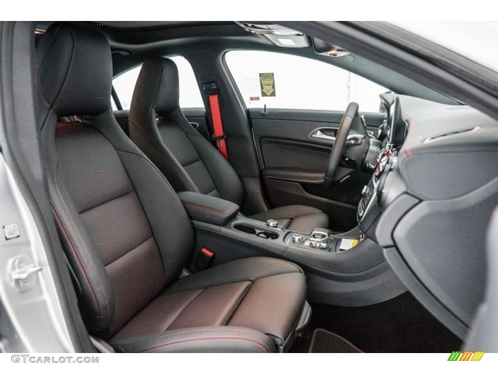 Black/Red Cut Interior 2017 Mercedes-Benz CLA 45 AMG 4Matic Coupe Photo #118324955