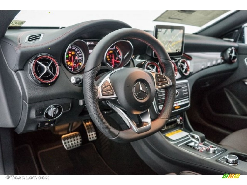 2017 Mercedes-Benz CLA 45 AMG 4Matic Coupe Black/Red Cut Dashboard Photo #118325015