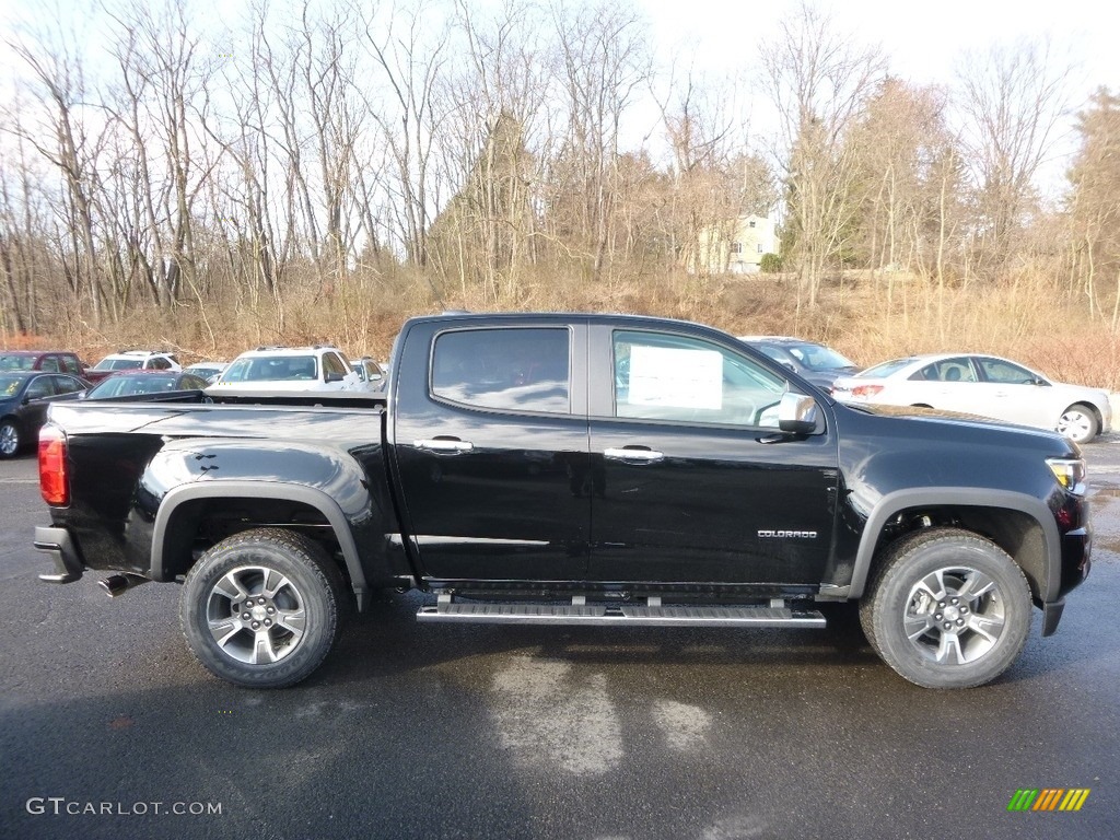 Black 2017 Chevrolet Colorado Z71 Crew Cab 4x4 Exterior Photo #118326806
