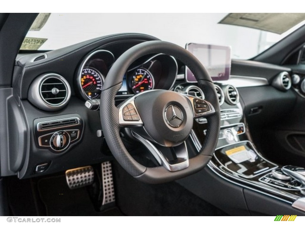 2017 Mercedes-Benz C 43 AMG 4Matic Cabriolet Saddle Brown/Black Dashboard Photo #118326905