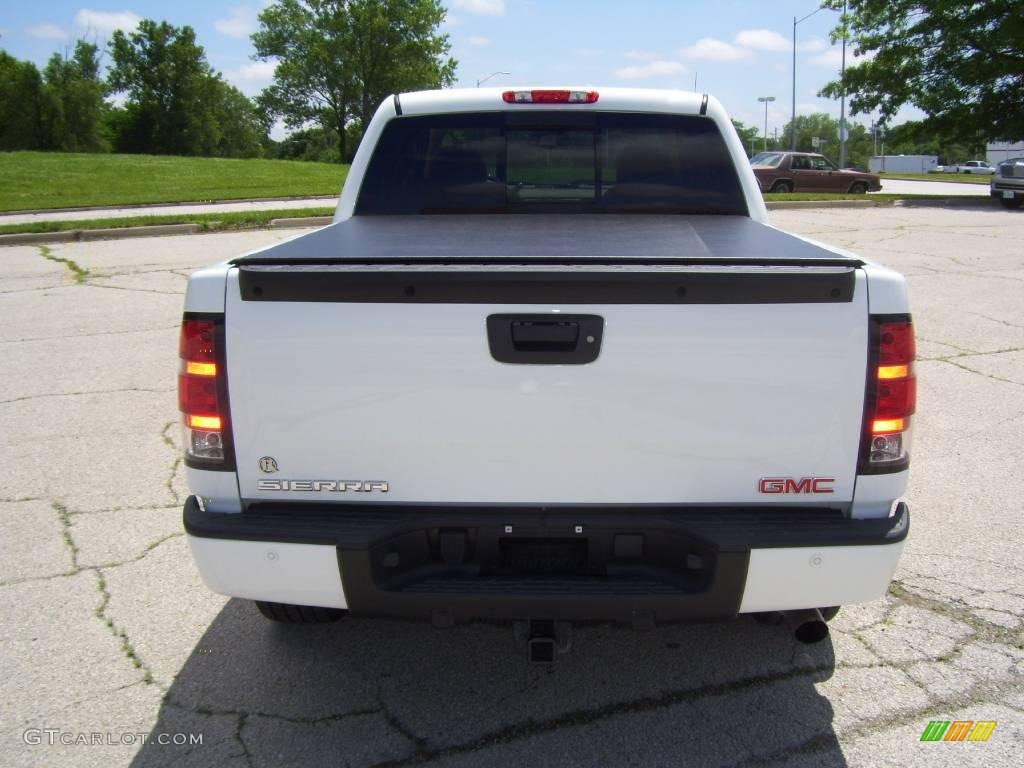 2008 Sierra 1500 Denali Crew Cab AWD - Polar White / Cocoa/Light Cashmere photo #7