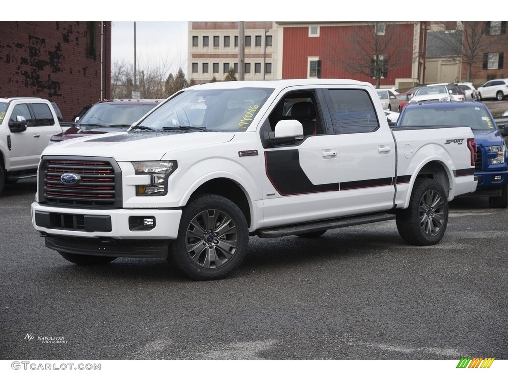 2017 F150 Lariat SuperCrew 4X4 - Oxford White / Black Special Edition Package photo #1