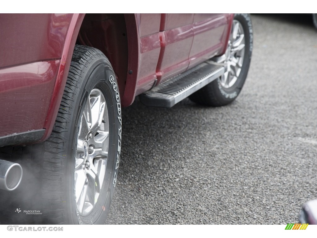 2017 F150 Lariat SuperCab 4x4 - Ruby Red / Black photo #3