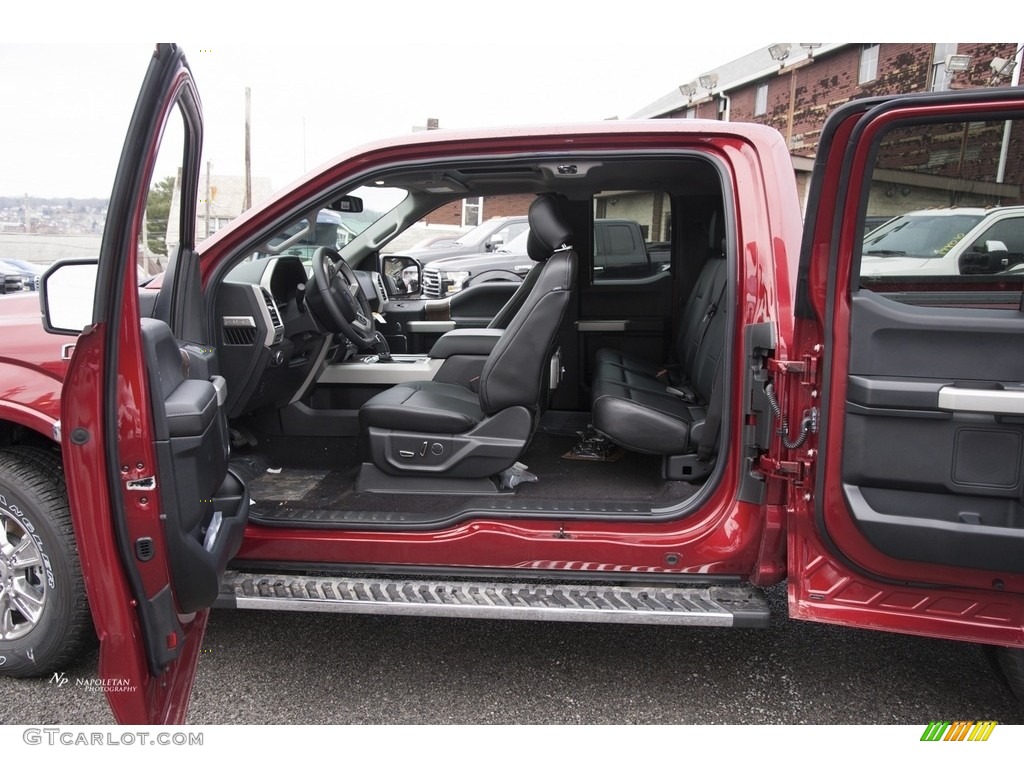 2017 F150 Lariat SuperCab 4x4 - Ruby Red / Black photo #11