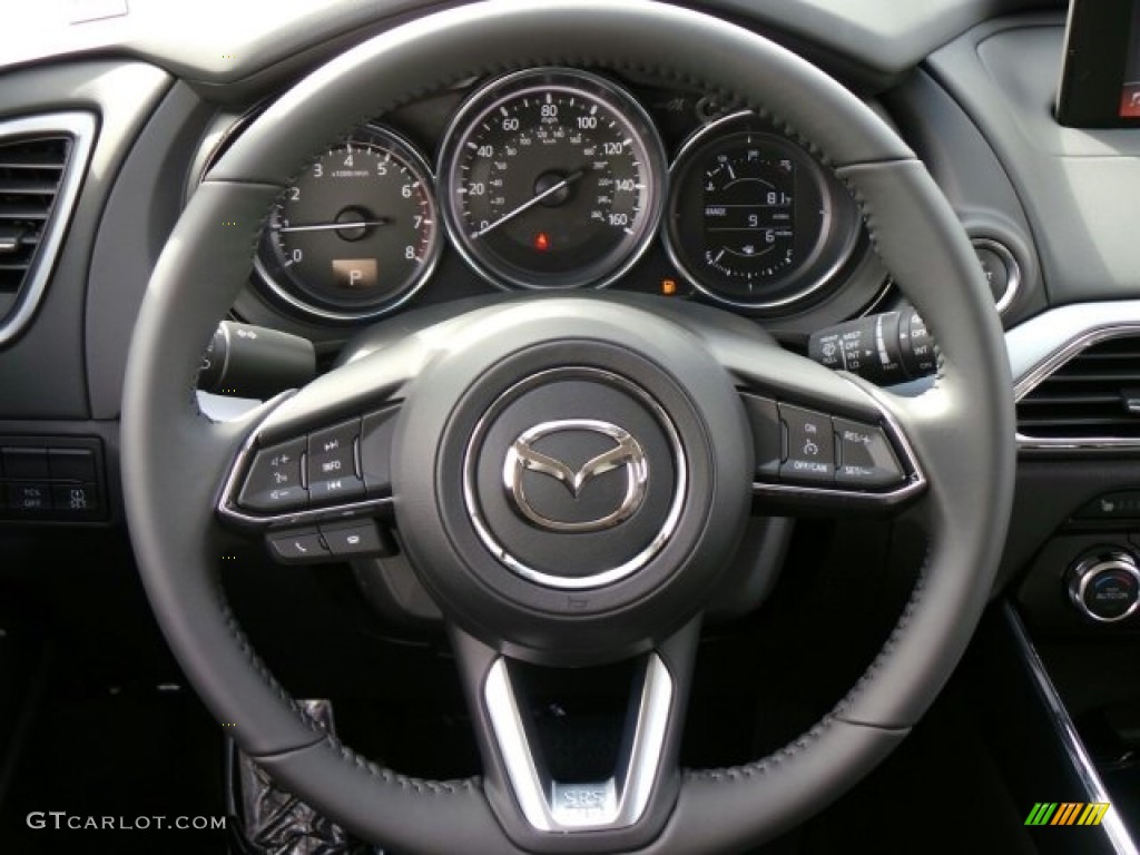 2016 Mazda CX-9 Touring Black Steering Wheel Photo #118328630