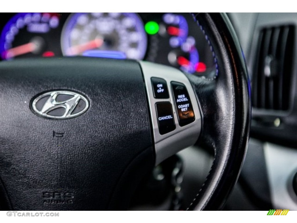 2008 Elantra GLS Sedan - Black Pearl / Gray photo #18