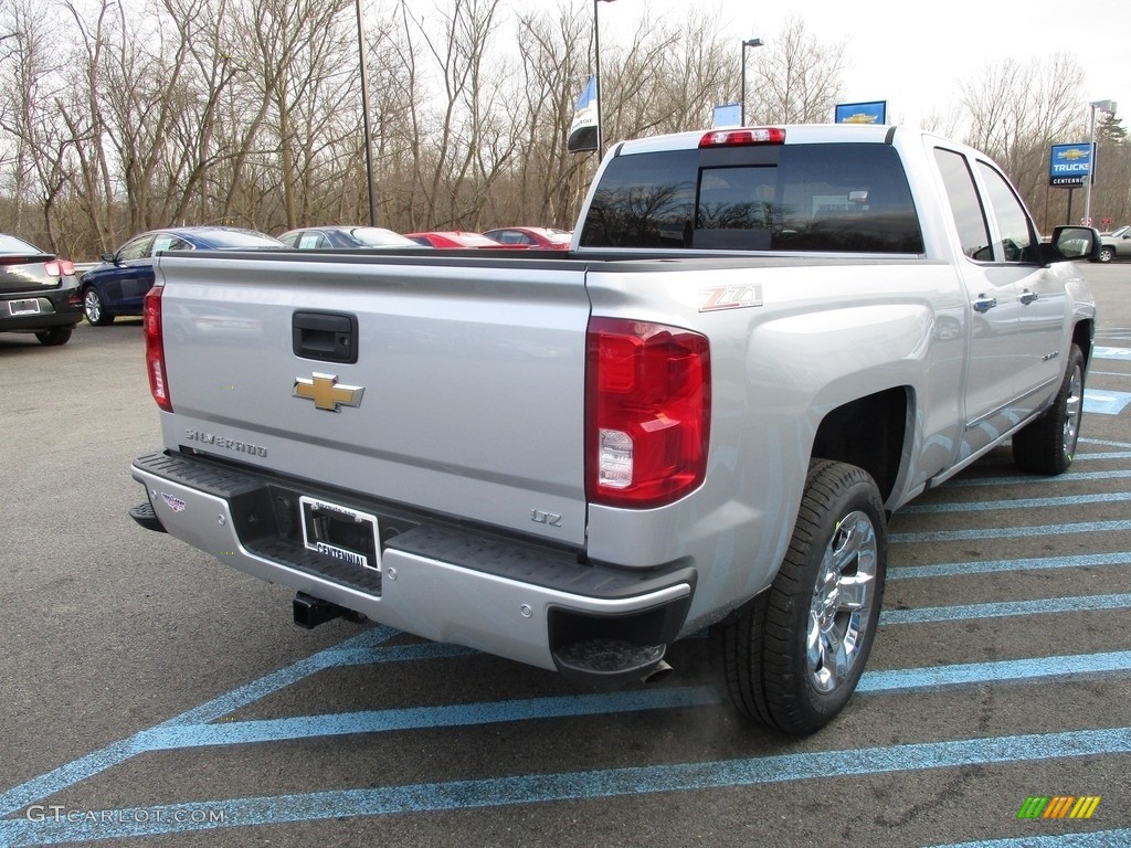 2017 Silverado 1500 LTZ Double Cab 4x4 - Silver Ice Metallic / Jet Black photo #6