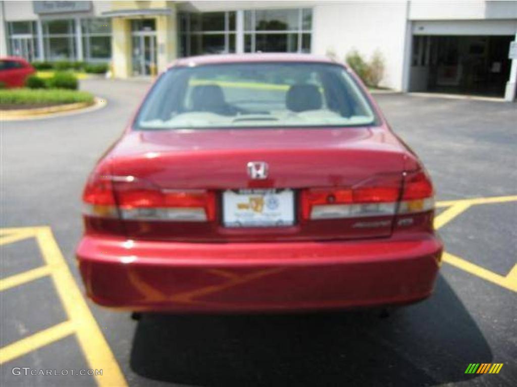 2001 Accord EX V6 Sedan - Firepepper Red Pearl / Ivory photo #4