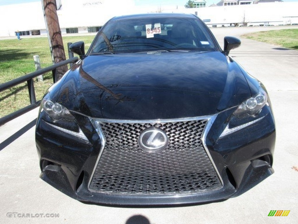 2014 IS 250 F Sport - Obsidian Black / Light Gray photo #9