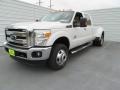 White Platinum Metallic - F350 Super Duty Lariat Crew Cab 4x4 DRW Photo No. 5