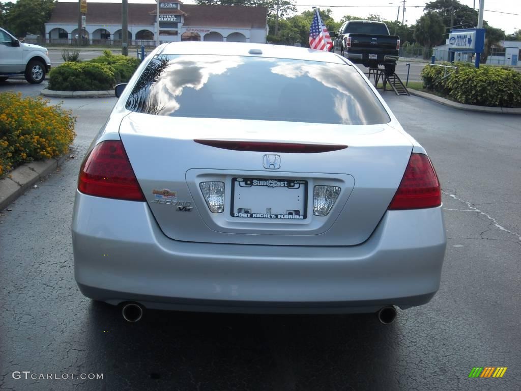 2007 Accord EX-L V6 Sedan - Alabaster Silver Metallic / Gray photo #4