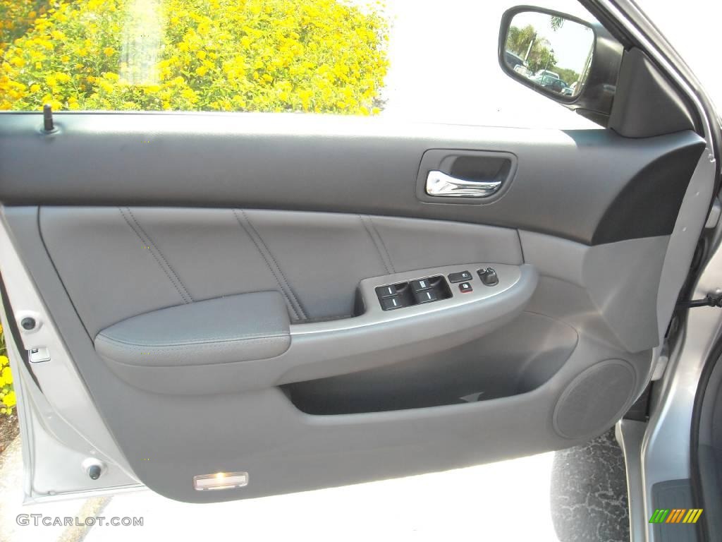 2007 Accord EX-L V6 Sedan - Alabaster Silver Metallic / Gray photo #5
