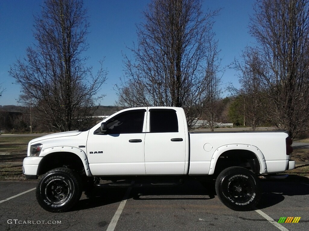 2008 Ram 1500 Big Horn Edition Quad Cab 4x4 - Bright White / Medium Slate Gray photo #1