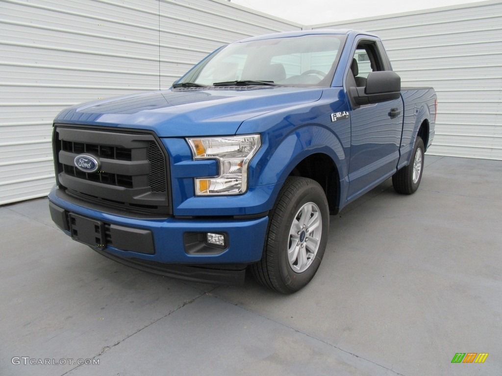 2017 F150 XL Regular Cab - Lightning Blue / Earth Gray photo #7