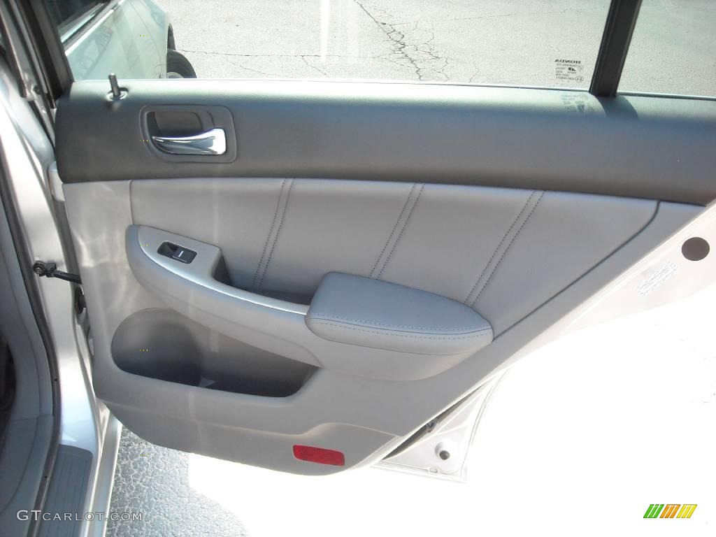 2007 Accord EX-L V6 Sedan - Alabaster Silver Metallic / Gray photo #19