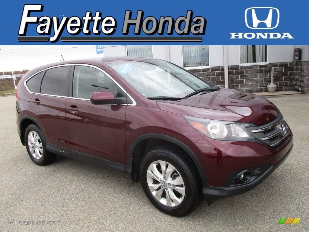 2014 CR-V EX AWD - Basque Red Pearl II / Gray photo #1