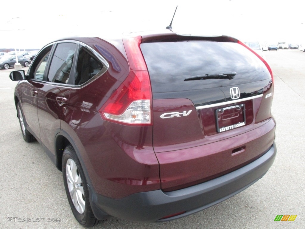 2014 CR-V EX AWD - Basque Red Pearl II / Gray photo #17