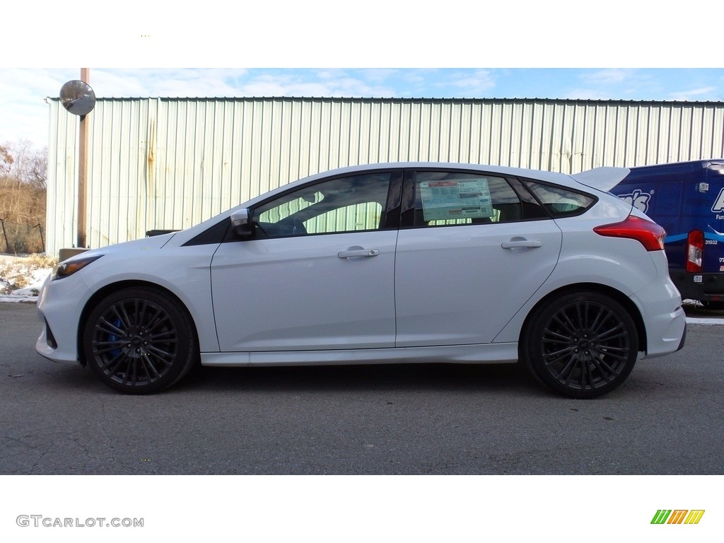 Frozen White Ford Focus