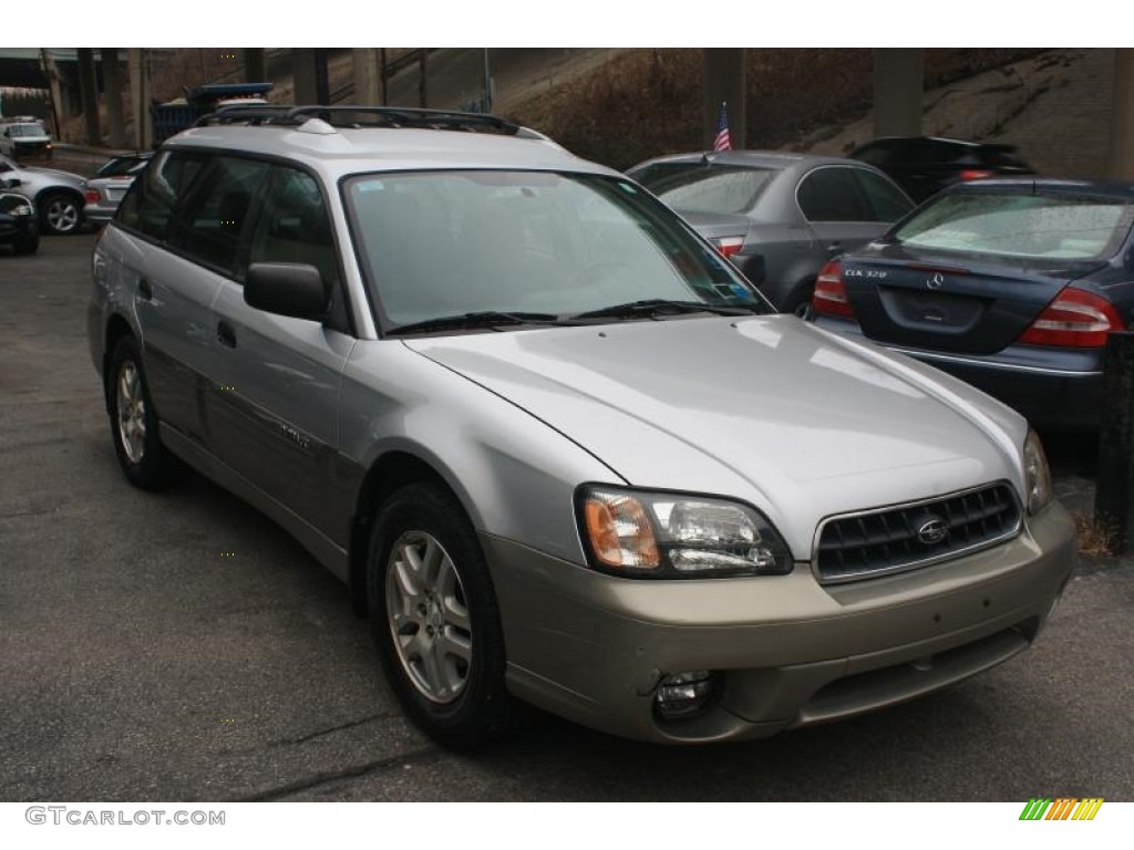 2004 Outback Wagon - Silver Stone Metallic / Gray/Black photo #4