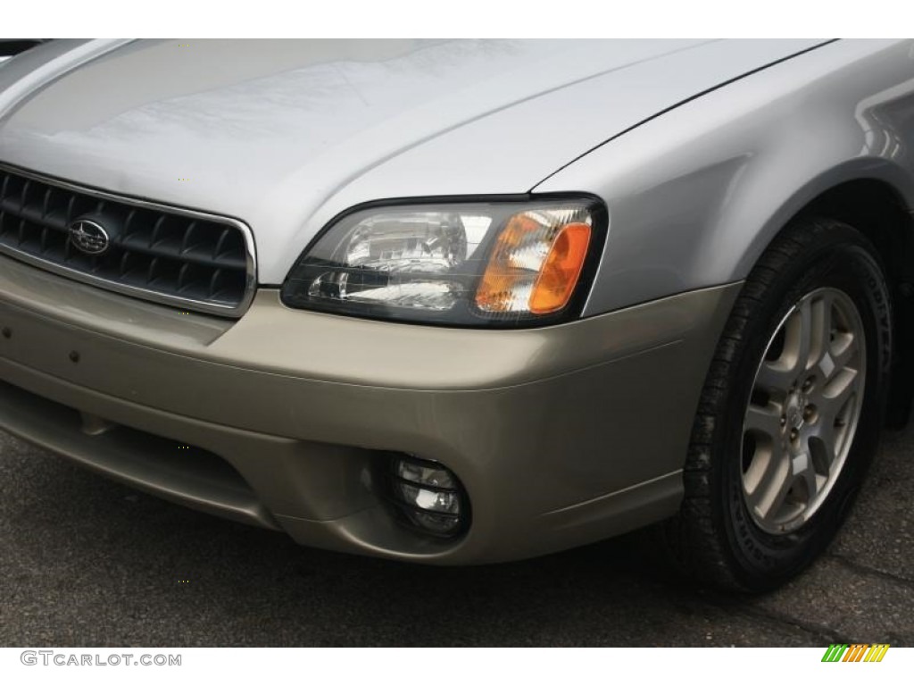 2004 Outback Wagon - Silver Stone Metallic / Gray/Black photo #7
