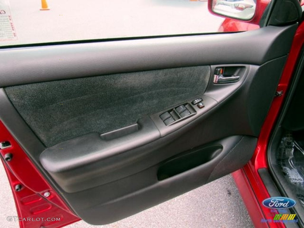 2007 Corolla S - Impulse Red Pearl / Dark Charcoal photo #27