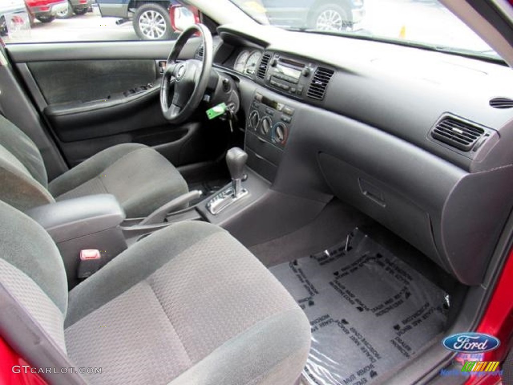 2007 Corolla S - Impulse Red Pearl / Dark Charcoal photo #29